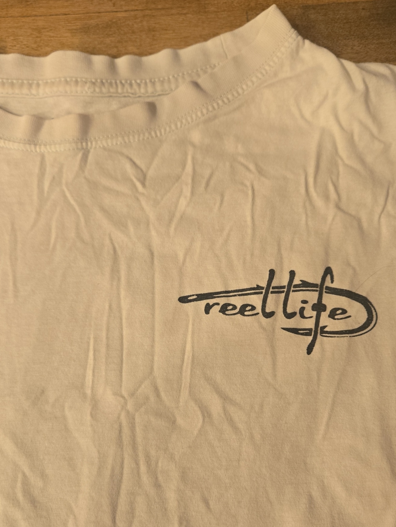 Reel Life White Logo Tee Casual Reptile Care Shirt